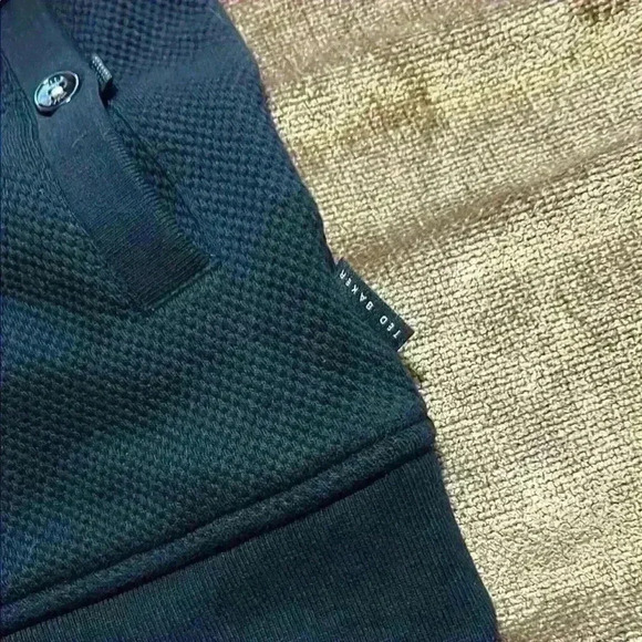 Ted Baker London Men's Soft Funnel Neck Sweater Jacket Full Zip-  Size 4 Navy - Picture 4 of 9